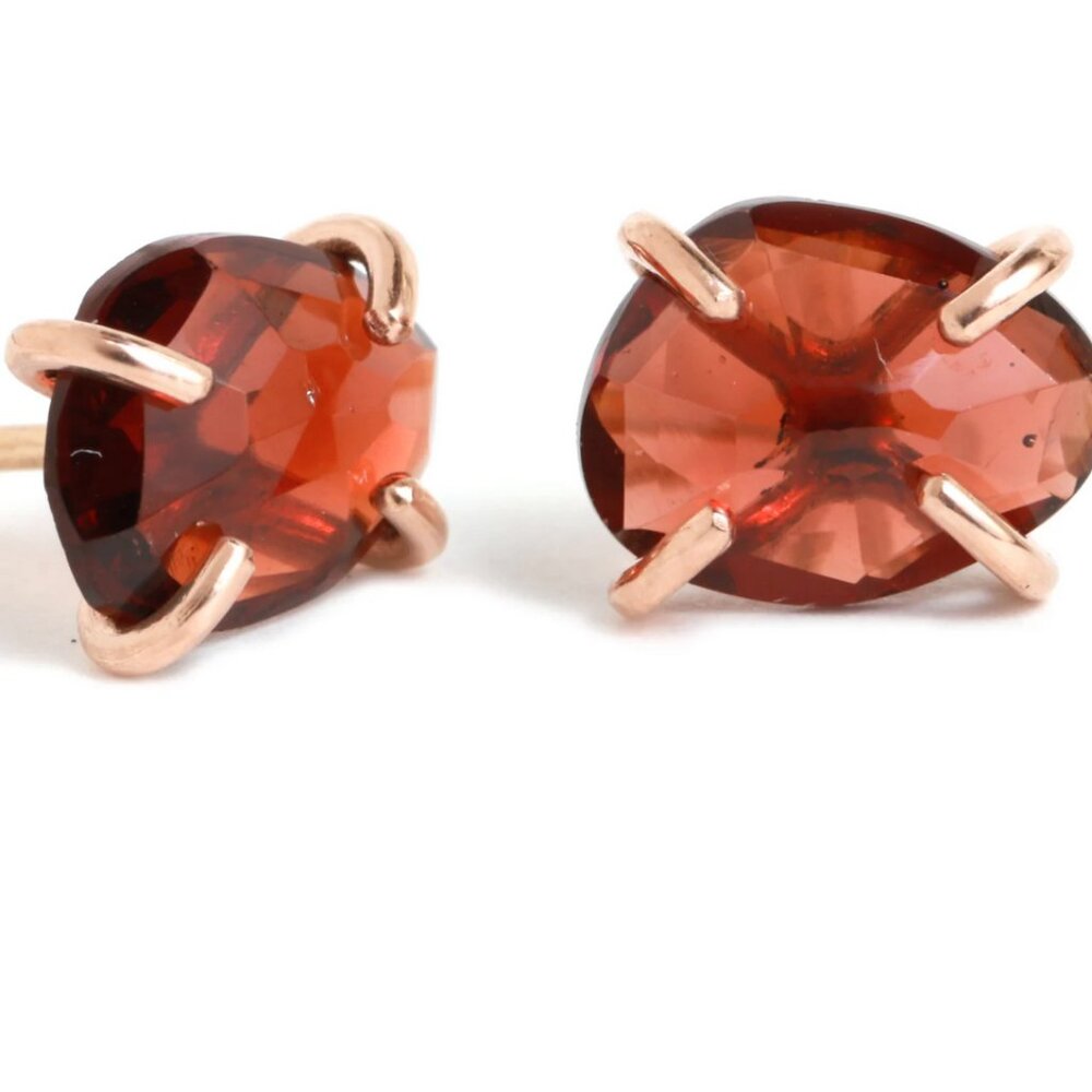 Melissa Joy Manning Prong-Set Garnet Studs